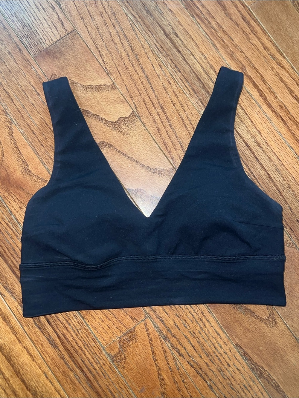 lululemon athletica Black Align V-Neck Bra Size 10